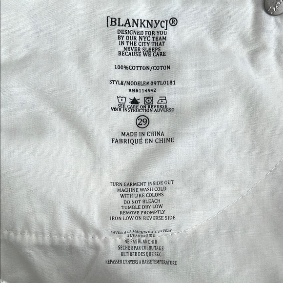 BLANK NYC NWOT Snake Print Mini Denim Jean Skirt, Size 29 - Picture 7 of 7